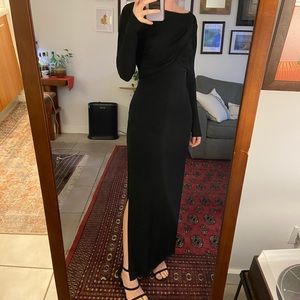 Zara backless maxi with high slits